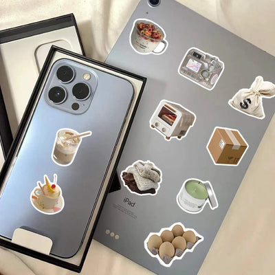 10/30/60pcs Cute Ins Cartoon Aesthetic Stickers Decals DIY Laptop Notebook Phone Suitcase Diary Decoration Scrapbooking Sticker