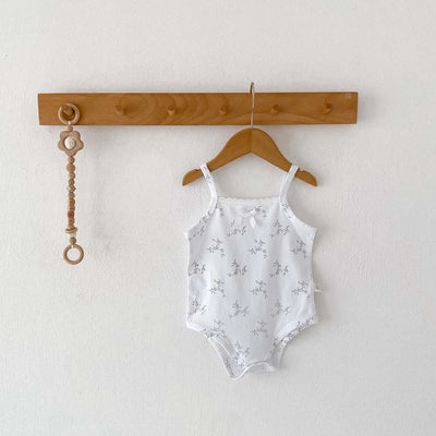 0-2 Years Old Baby Girls Jumpsuit Summer Thin Infant Romper Cotton Floral Prints Baby Sling Clothes