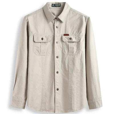 Oversized Shirt 9XL 5XL 8XL 2023 New Men's Regular-Fit Long-Sleeve Solid 100%Cotton Shirt Men's Fat Military Brand Work Shirts