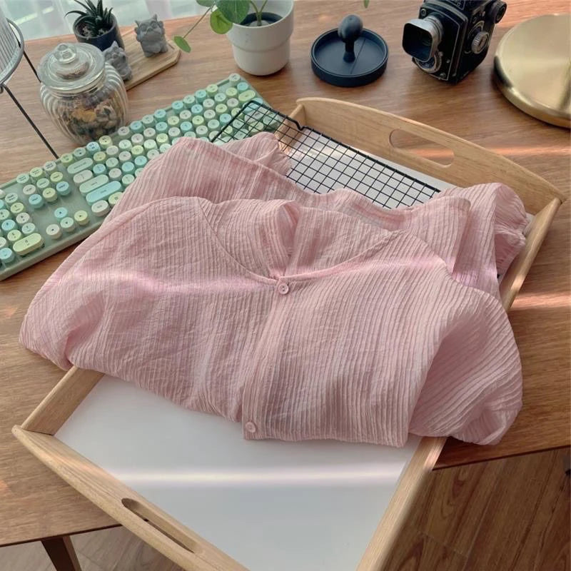 2024 New Faionable Hooded Versatile Texture Sun Protection irt Thin Sle Anti-Aging Women's Summer irt Jaet