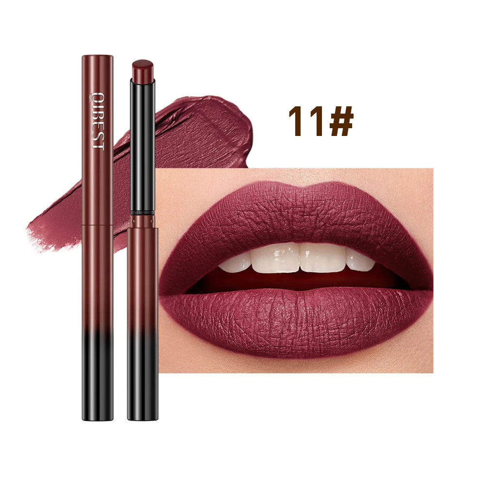 New Velvet Matte Lipstick Long Lasting Waterproof Lipstick Non-Stick Cup Lip Stain Tint Cosmetics Lip Pencil Liner Makeup