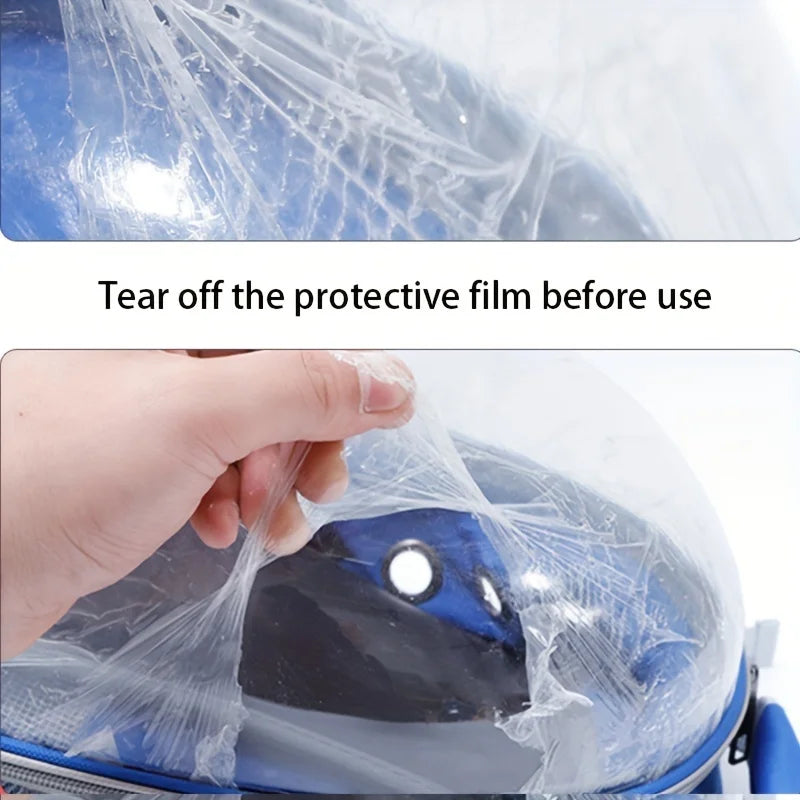 Breathable Transparent Space Capsule Cat Backpack – Durable Acrylic Pet Carrier with Zippered Access
