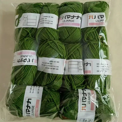 Soft Milk Cotton Knitting Yarn Set Multi Color Handmade Knitting Cotton Yarn For DIY Crochet Scarf Sweater Hat Doll Craft
