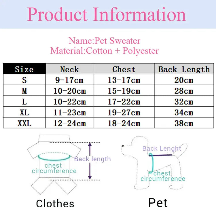 Cat Clothes Gatos Sweater Pet Dog Clothing for Small Medium Puppy  Dogs Cats Winter Warm Coat Teddy Pug  Jacket Soft Vest New