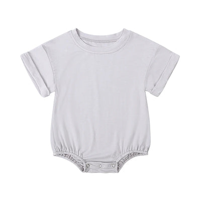2025 Summer Newborn Baby Clothing Bamboo fiber casual Rompers 3-24M Infnat Boys Girls Jumpsuit Bebe Body Clothes Short Sleeve
