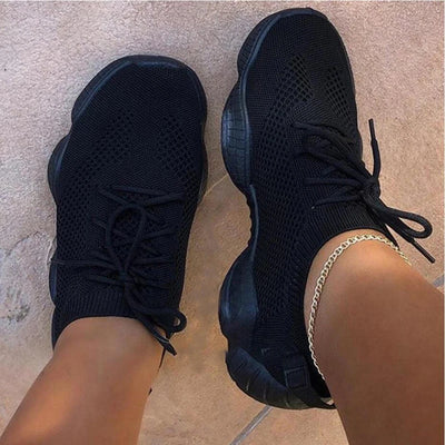Fitshinling Fashion New Neon Women's Sneakers Athleisure Shoes For Women Lace Up Casual Flats Shoe