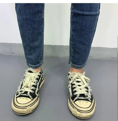 New Men's Slim Denim Jeans Casual Spring and Autumn Stretchy Skinny Pants Korean Style Trendy Cowboy Hip Hop Cropped Trousers