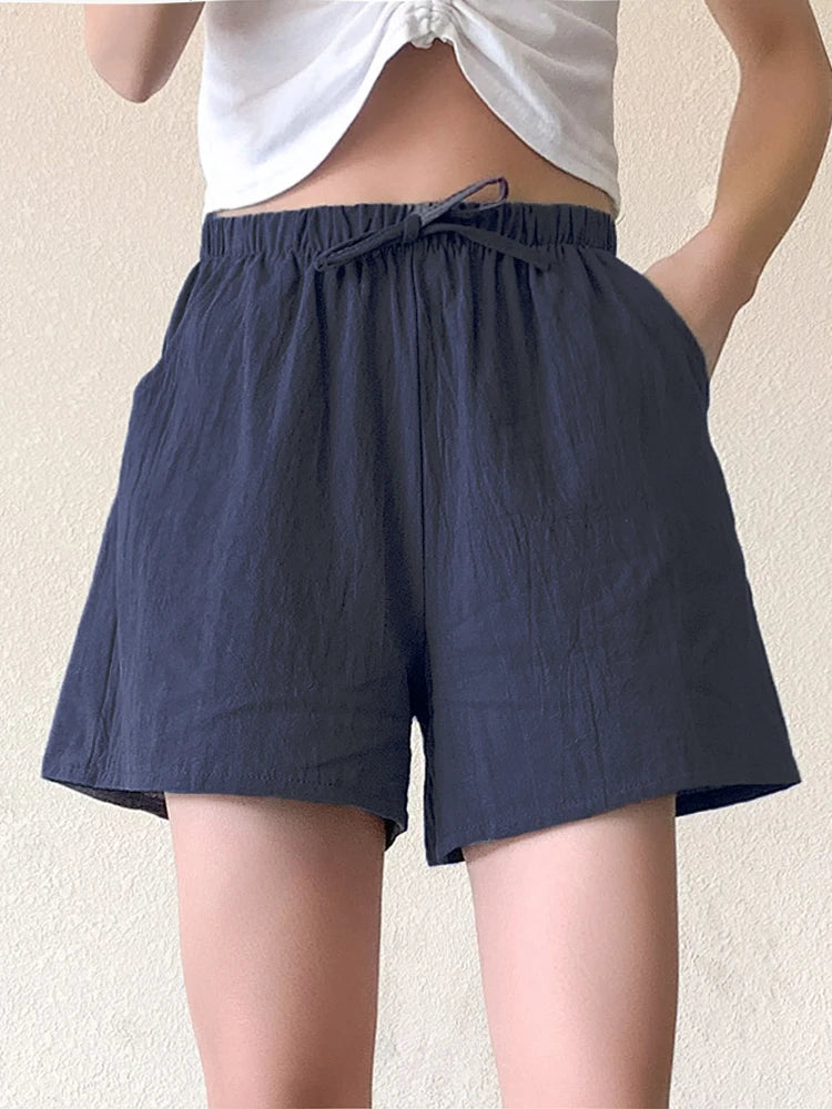 Casual Linen Workout Shorts