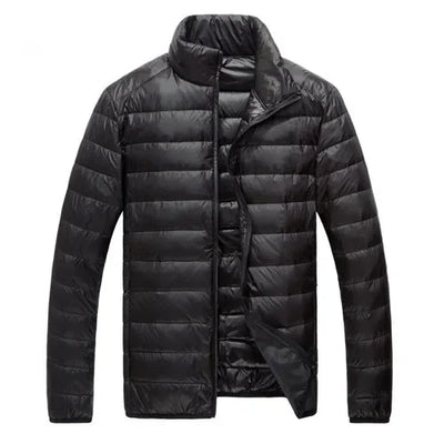 2024 Fall And Winter New Collar Lightweith Warm Down Jacket Royal Blue Black Gray Green Male Down-Filled Coat  Large Size Does N