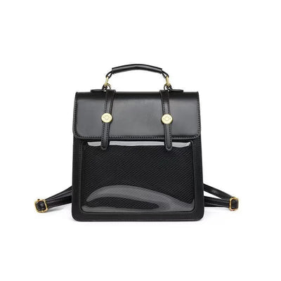 New Japanese Jk Itabag Harajuku Pain Bag For Women PU Transparent Pocket Itabag High School Girls Uniform JK Ita backpack