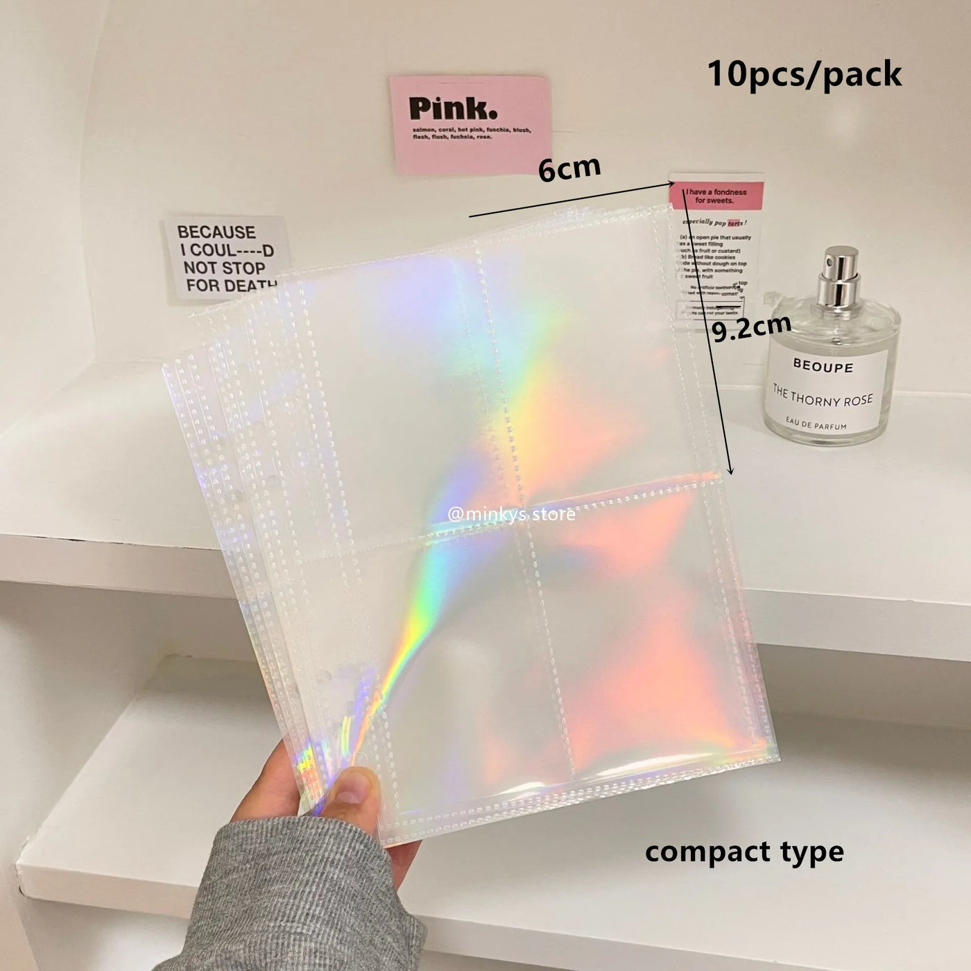 MINKYS 10PCS/Pack Butterfly Little Puppy Kpop Photocard A5 Binder Sleeves Idol Photo Card Holder Photocards Album Storage Bag