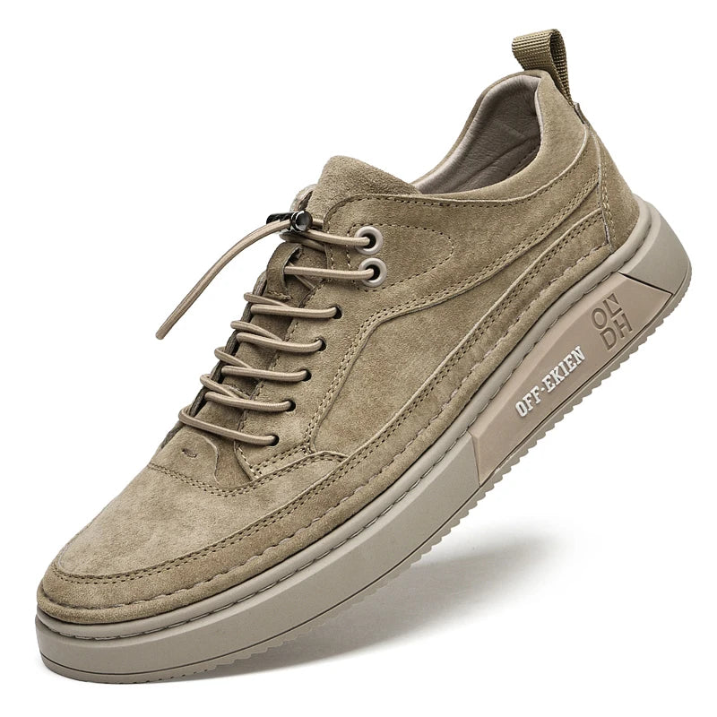 Italian Genuine Leather Casual Shoes White Oxford shoes Mens Sneakers Outdoor Walking Shoes Men's Business casual leather shoes