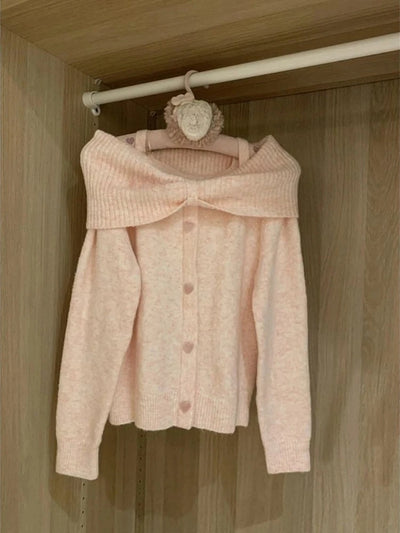 Autumn Winter Woman Korean Fashion Cute Pullover Sweet 2000s Sweater Elegant Oversize Knitwears Designer Aesthetic Chic Coquette