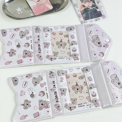 Kpop Photocard Binder Photo Card Holder 3 Inch Card Sleeves Idol ID Cards Collector Kawaii 32pcs card Capacity