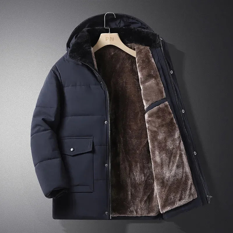 Winter Jacket Men Thicken Warm Parkas Hooded Coat Fleece Man's Jackets High Quality Outwear Jaqueta Masculina Drop Shipping