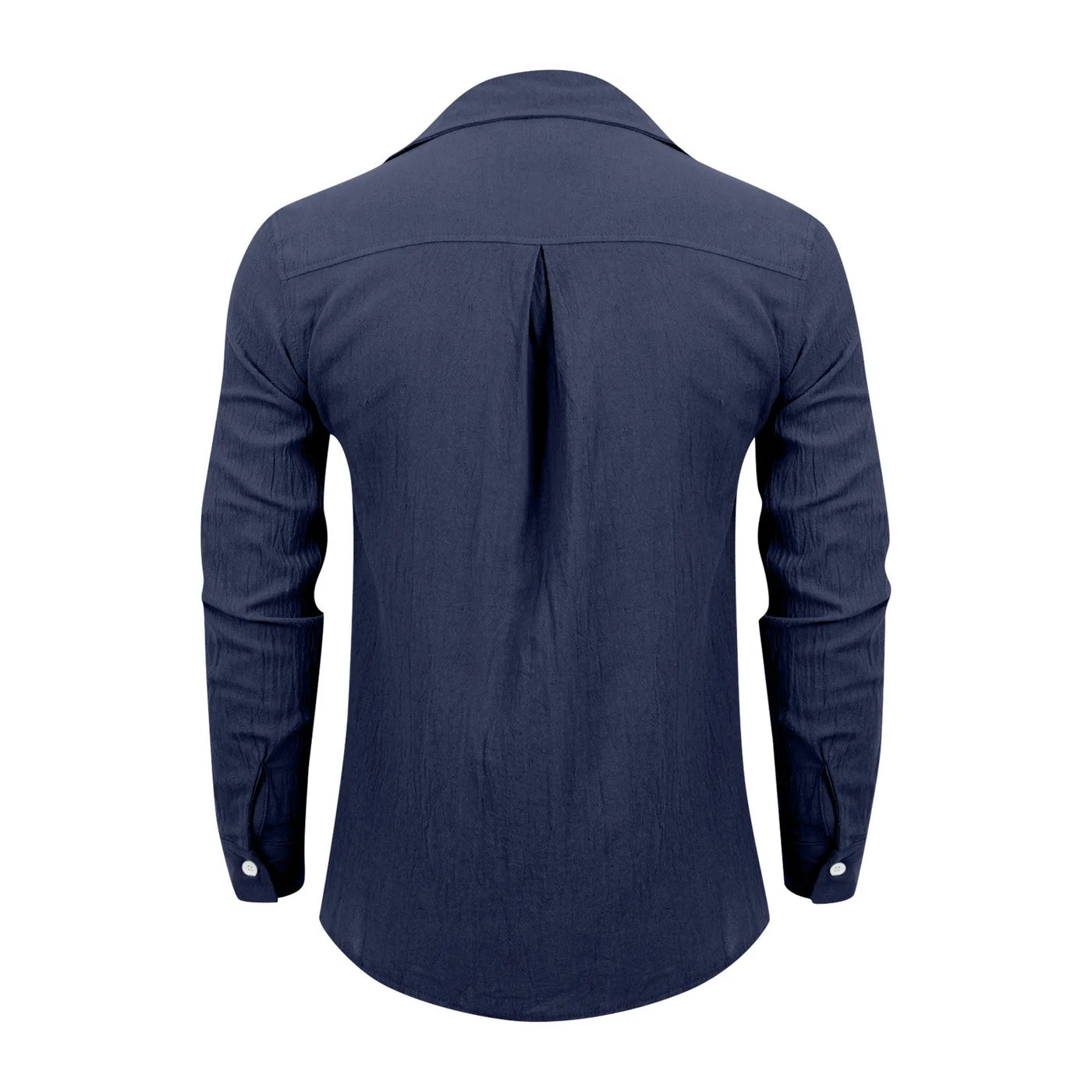 Loose Shirts Men'S Lightweight Long Sleeved Shirt Spring Summer Men'S Casual Cotton Linen Solid Color Long Sleeve Shirts