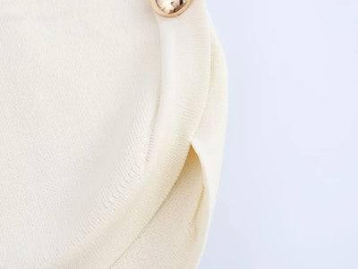 TRAFSHE Woman Side Buttons Knitted Vest Casual Slim Sleeveless High Low Hem O Neck Tanks Y2K Autumn Crop Top 9598/133