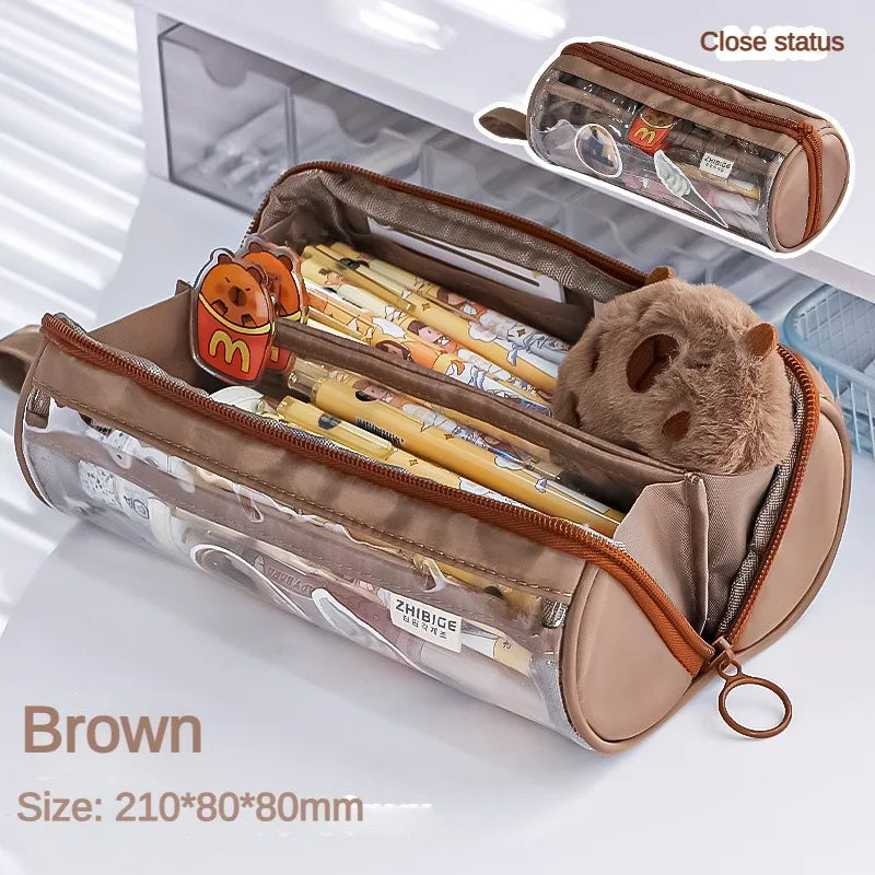 Transparent Pencil Case Creative Simple and Multifunctional Primary and Secondary School Student Stationery Pencil Case