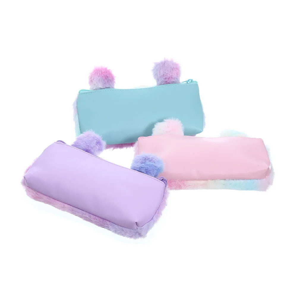 Plush Unicorn Cute Pencil Case Licorne Kawaii Girls Estuche Para Lpices for Trousse Astuccio Canvas Scolaire School Cartuchera