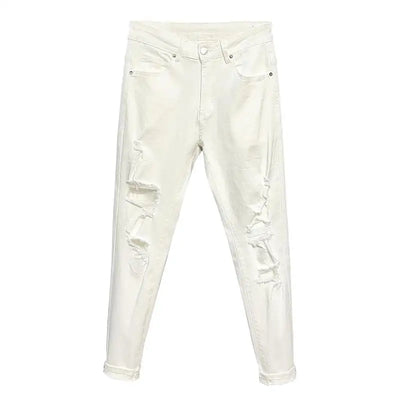 White Ripped Jeans