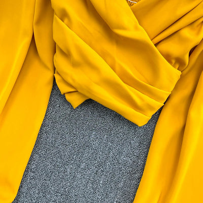 Chic Puff Long Sleeve Criss-cross Slim Blouse Korean Fashion Pleated Crop Top Sexy Shirt Hotsweet Spring Autumn Women Clothes