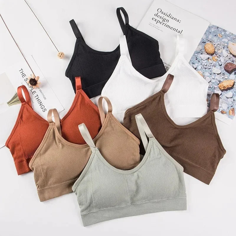 Women Seamless Bra Beautiful Back Sport Underwear Elastic Fitness Crop Top Yoga Vest Breathable Athletic BrassiereCasul Wear