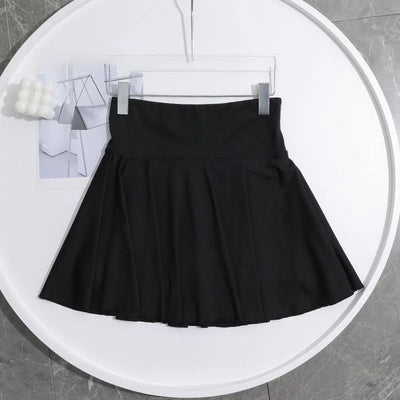 Women's Yoga White Sports Skirt  Fitness Running Tennis  Sexy Slim Pleated Skirt Anti Walking Halter Skirt Women's Clothing