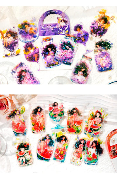 10pcs/1lot Kawaii Scrapbook Sticker Sweet Surprise Journaling Scrapbooking Supplies Planner Decorative Craft Stationery Sticker