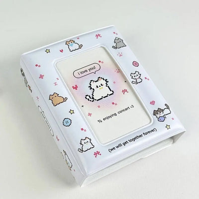 Kpop Photocard Binder Photo Card Holder 3 Inch Card Sleeves Idol ID Cards Collector Kawaii 32pcs card Capacity