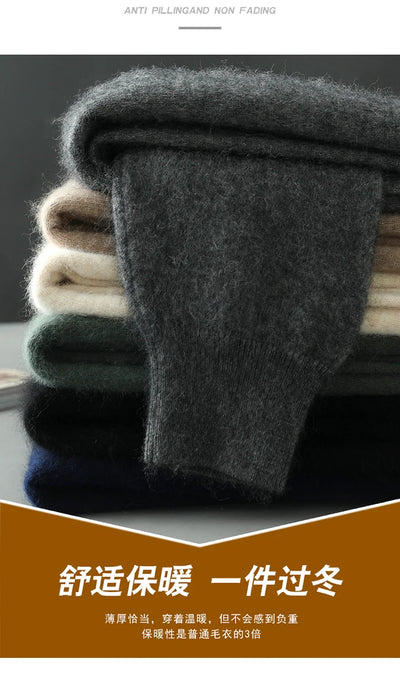 Women's Plus size Autumn Winter New Cardigan V-Neck Top 100% Mink Cashmere Knitted Sweater Casual Loose Large Long Sleeved Tops