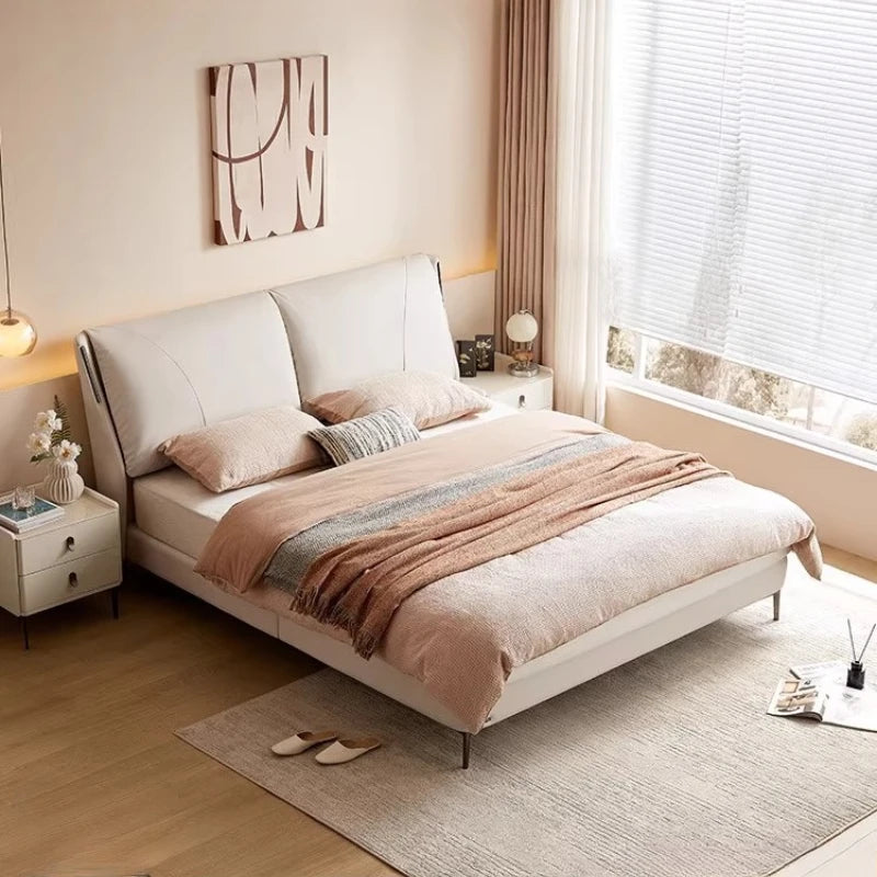 Queen Princess Bed Modern Simple Headboards Frame Sleeping Unique Salon Bed Designer Princess Trendy Beliche Home Furniture