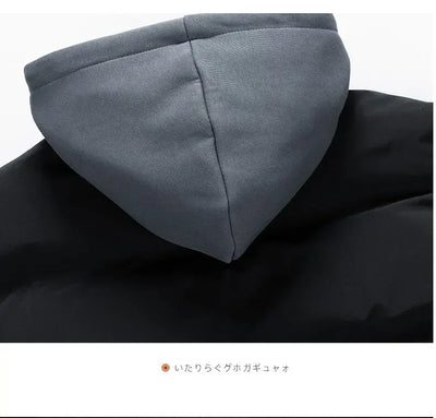 Men Hooded parka Thick Warm Colorful Bubble Coat Winter Jacket Mens Streetwear Hip Hop Parka Korean Black Clothes Puffer Jackets