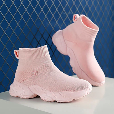 Sock Shoes 2024 New Fashionable Luxury Designer High Top Children's Shoes Comfortable Casual Running Sports Tennis Shoes