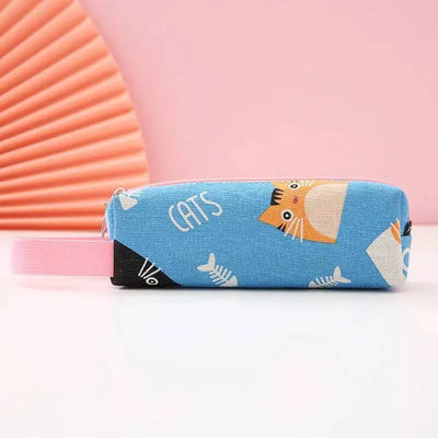 1 Pieces Kawaii Cute Cartoon Animals Pen Pencil Bag School Office Supplies Stationery Receive Tools Makeup Pouch Cosmetics Case