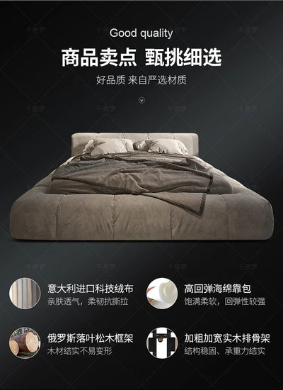 European Fashionable Bed Frame Confortable Ltalian Style Quality Wedding Bed Designer Create Twin Cama De Casal Beds Furniture