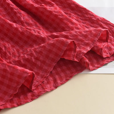 Summer Rose Pink Plaid Bow Dress Elegant Lolita Child Girls Dress Children Dresses Teens Party Princess Sundress Kids Clothes