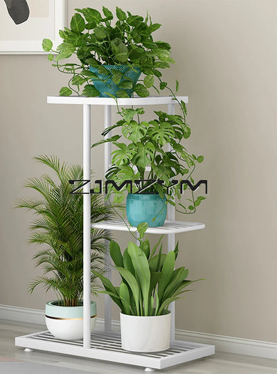 Multifuctional Plant Flower Stand Pots Tray Plant Shelves Planter Display Rack Storage Holder Shelf Home Balcony Garden Decor