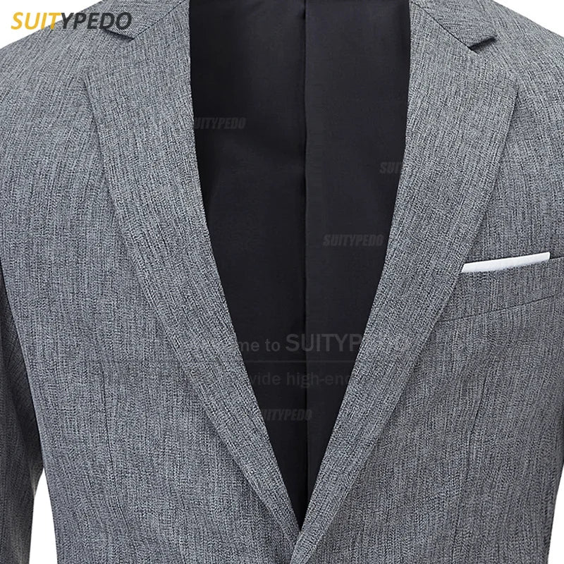 Fashion Men Suit 1 Piece Formal Banquet Slim Fit Blazer Wedding Party Groomsman High Quality Jacket Homecoming Classic Costumes
