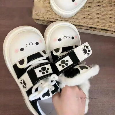 Cute Cozy Otaku Style Y2k Soft Girl Board Shoes Lolita Daily Fashion Trend JK Shoes Japanese Style Harajuku Sweet Casual Shoes