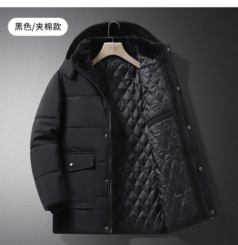Winter Jacket Men Thicken Warm Parkas Hooded Coat Fleece Man's Jackets High Quality Outwear Jaqueta Masculina Drop Shipping