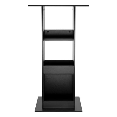 WOLTU 1PC Bar Table Bistro Square Counter Table with 3 Shelves Side Cabinet Drink Stand for Pub Kitchen Dining Room Living Room