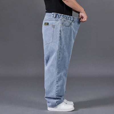 Big Size Jeans Men Large Size Jumbo Long Loose Pants Plus Size Loose Jeans Men
