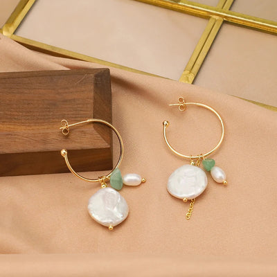 925 Sterling Silver Colorful Tassel Fresh Water Pearl Hoop Earrings Original Design Handmade Womans Luxe Jewelry GE0904