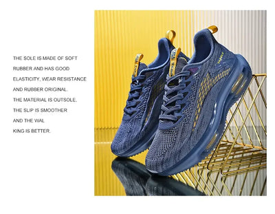 Sneakers Men New Fashionable Thick Soled Anti Slip Shock-absorbing Running Casual Sneakers Summer Mesh Shoes Zapatillas Hombre
