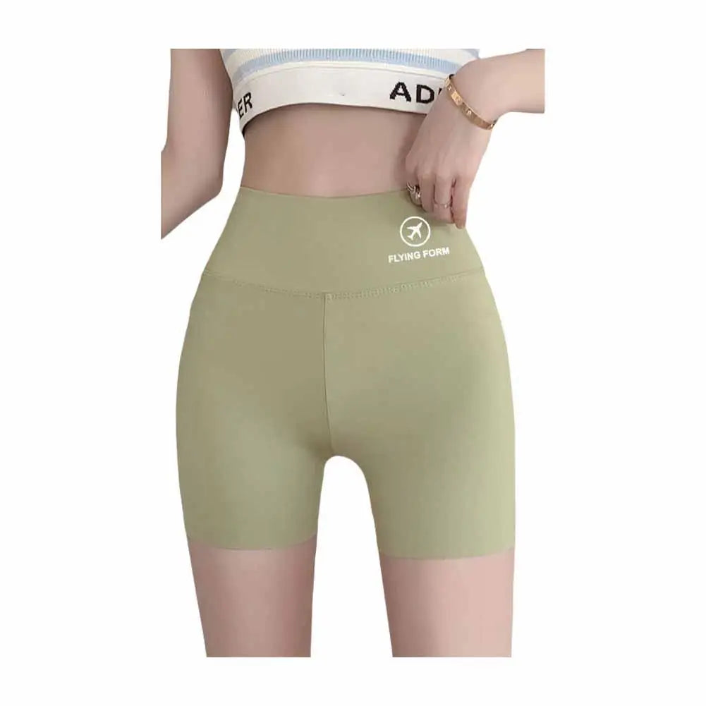 Yoga Shorts Women Fitness Shorts Ice Silk Breathable Running Cycling Shorts Leggings High Waist Hip Lifting Pants Gym Shorts