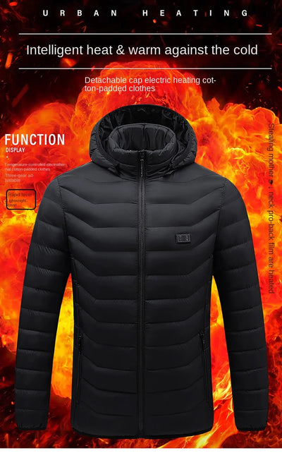 21 Areas Electric Winter Heated Jacket Men's Women's Motorcycle Jacket USB Heating Jacket Heated Vest Moto Thermal Coat Clothing