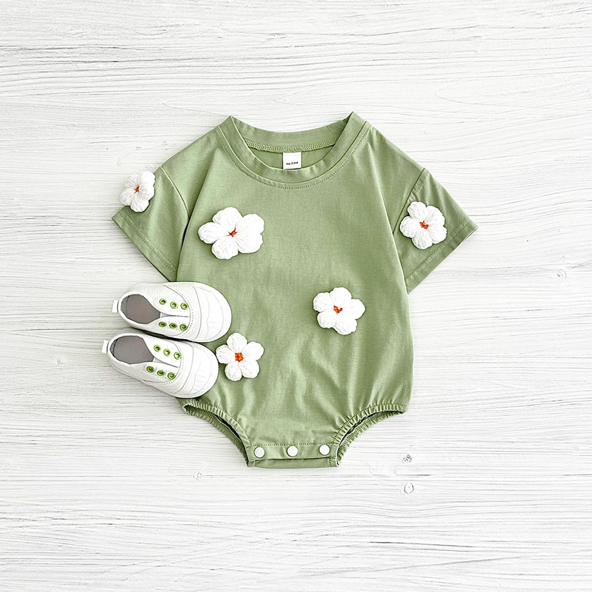 New Summer Infant Short Sleeve Romper Baby Triangle Bodysuit Clothes Baby Girl Jumpsuit Love Cloud Pattern Cartoon Boy 0-18M