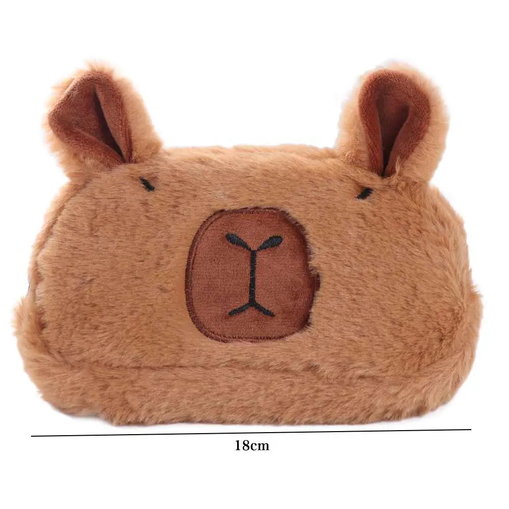 Cute Capybara Pencil Case for Boy Girl Large Storage Pencil Box School Accessories