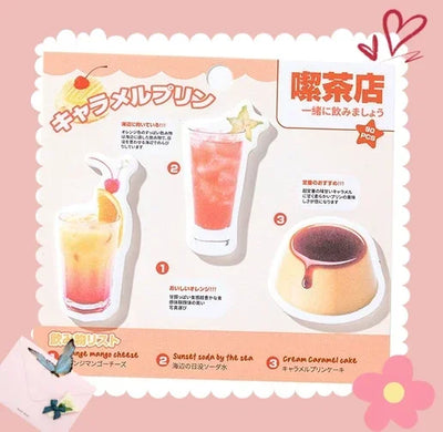 90pcs Cute Memo Pad  Set Welcome To The Teahouse Series  Memo Pad  Kawaii Stationery