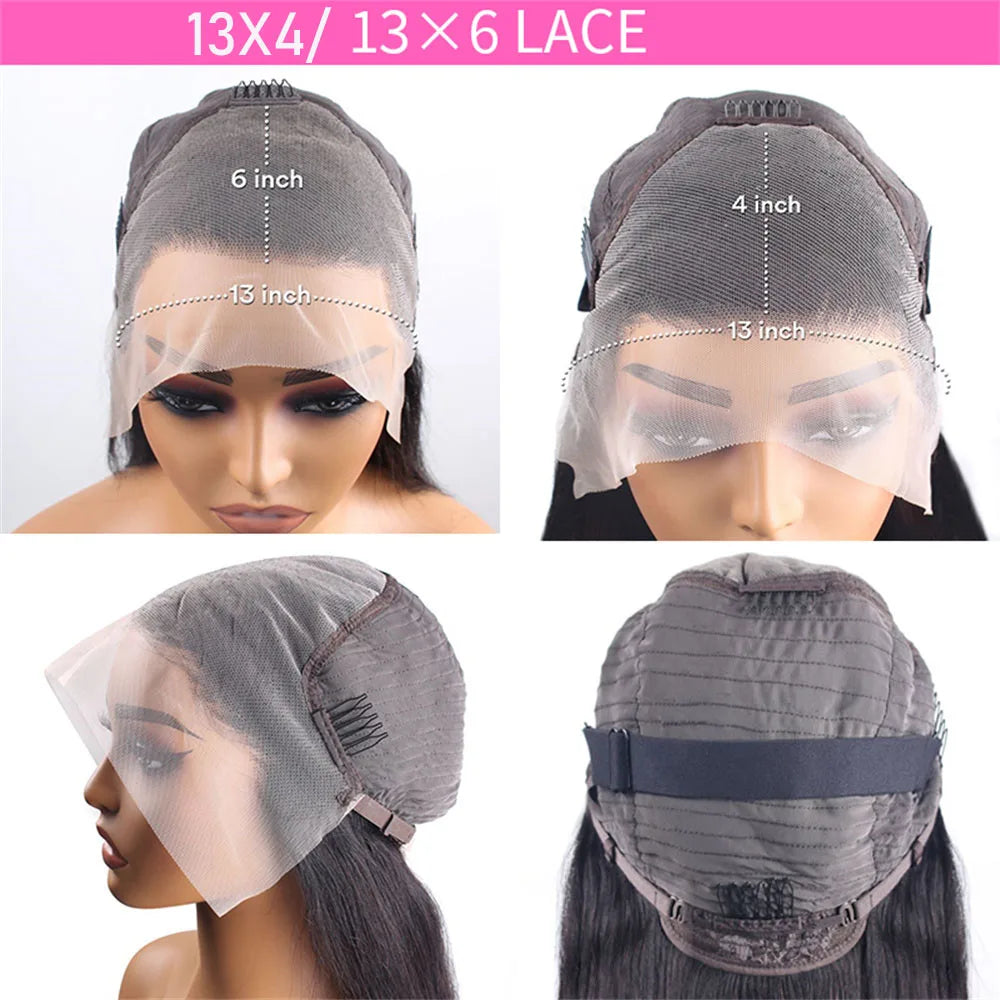200 Density Body Wave 13x4 Lace Frontal Wig Human Hair 13x6 hd Lace Frontal Wig for Black Women